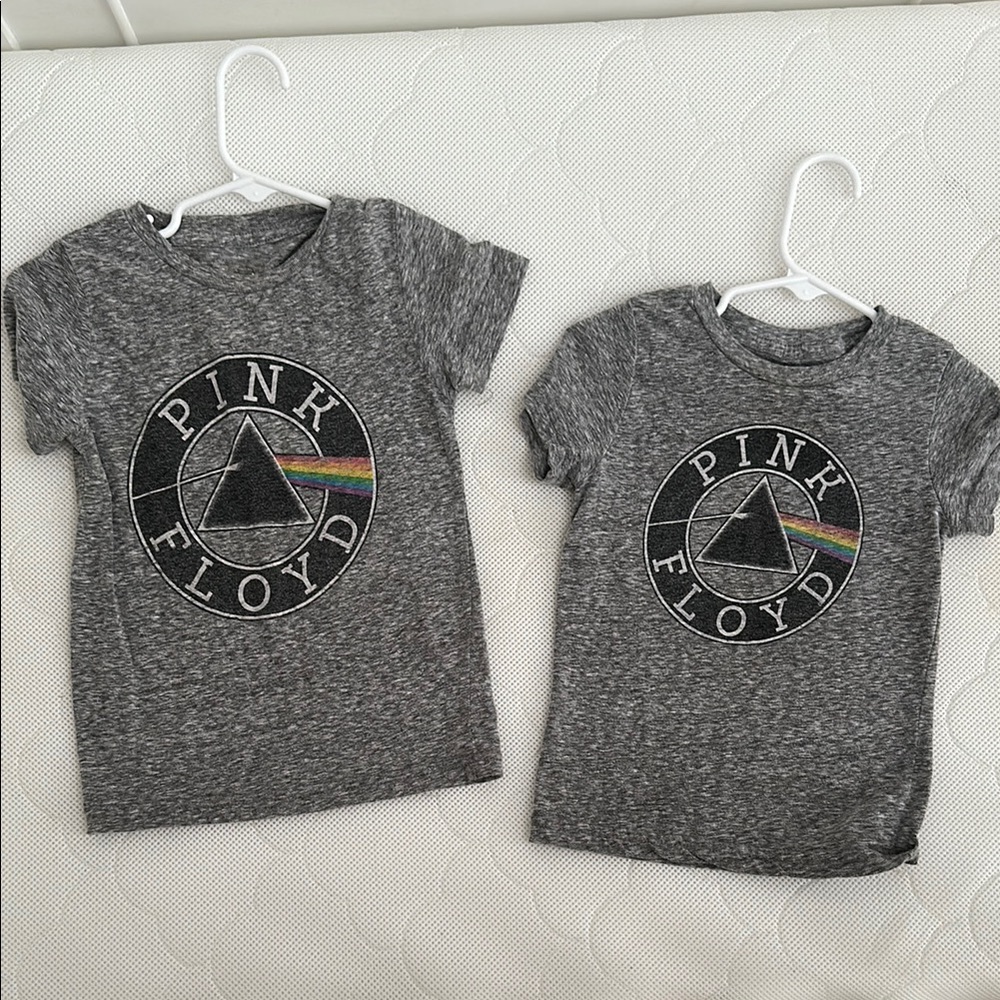Pink Floyd Gray Short Sleeve Tee with Graphic Design